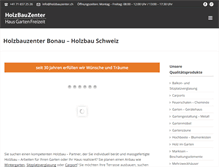 Tablet Screenshot of holzbauzenter.ch